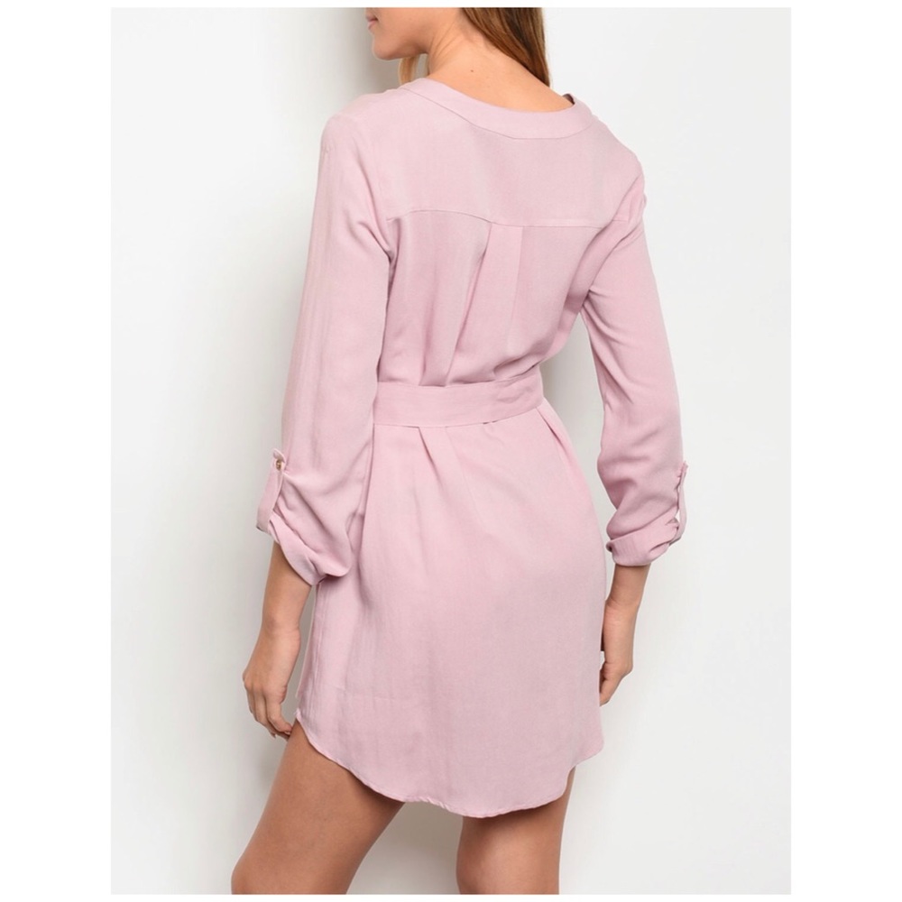 ☀️LAVENDER BUTTON UP DRESS - Picture 4 of 9
